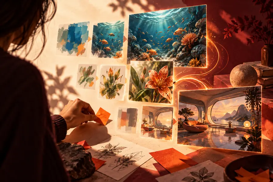 Example creative illustration shown as a possible visual direction