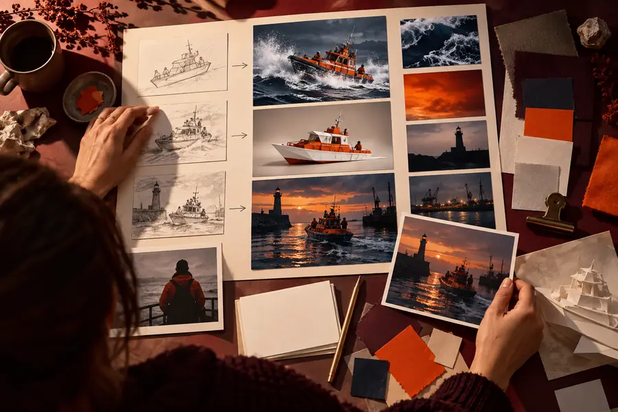 Illustrative image for a chat-to-image planning workflow